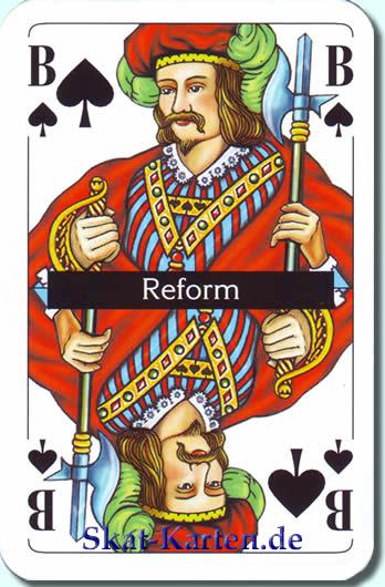 Pik Bube, Reform Bedeutung der Skatkarten