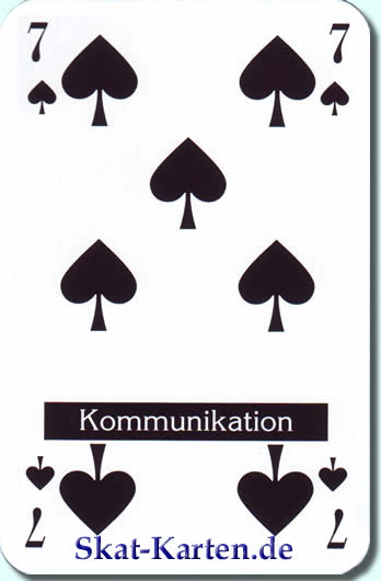 Pik Sieben Bedeutung der Skatkarten Kommunikation