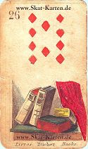 Karo zehn antike Skatkarten Bedeutung